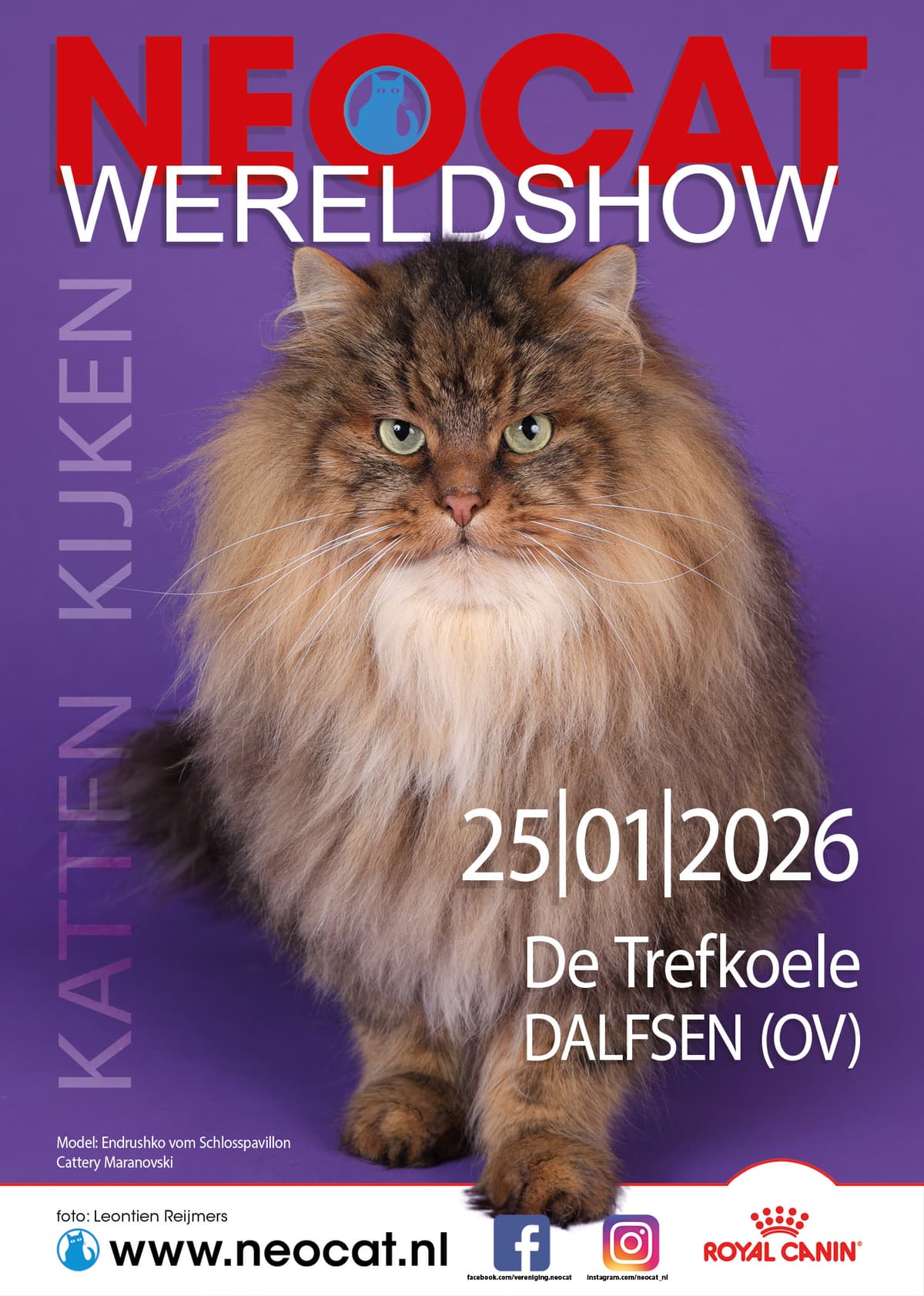 Neocat Wereldshow — 25 januari 2026, De Trefkoele, Dalfsen